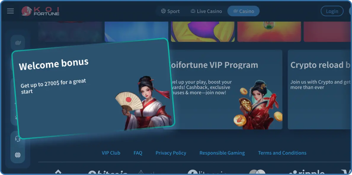 KoiFORTUNE Casino Promotions